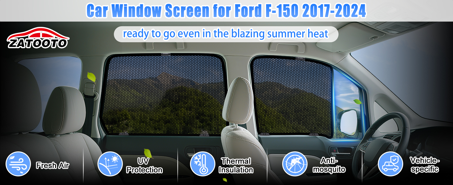 Amazon.com: ZATOOTO Car Window Shades for Ford F-150 2015-2020
