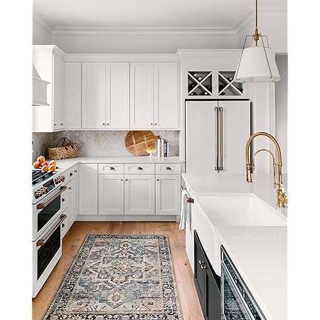 Loloi II Hathaway HTH-01 Navy/Multi Traditional Runner Rug 2'-6" x 7'-6"