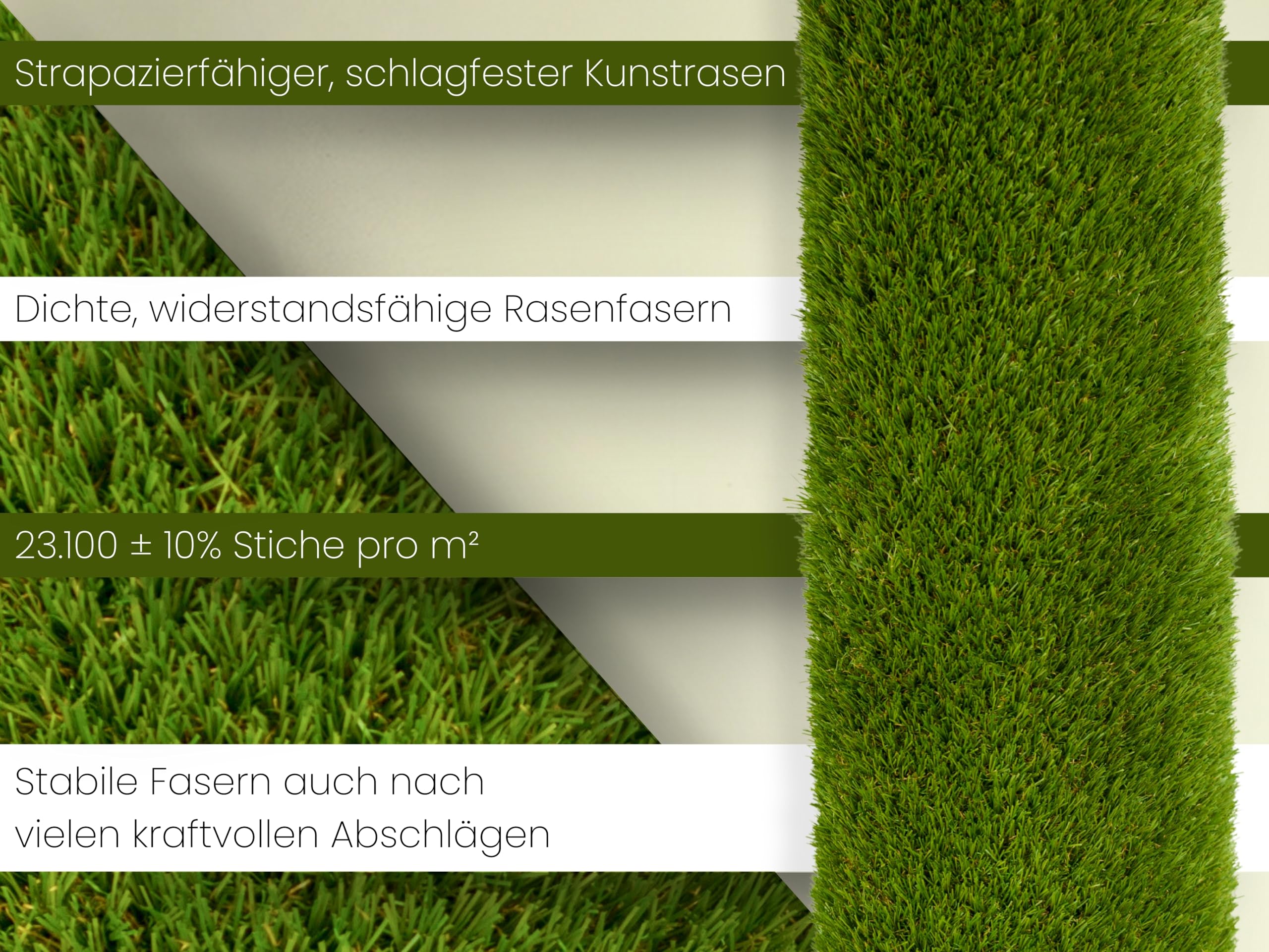 Abschlagmatte Golf 85 x 65cm, Outdoor, Indoor, inkl. Teehalter + Tee verstellbar, chippen, Driven, zusammenrollen, tragbar