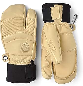 Amazon.com : Hestra Leather Fall Line - Short Freeride 3-Finger