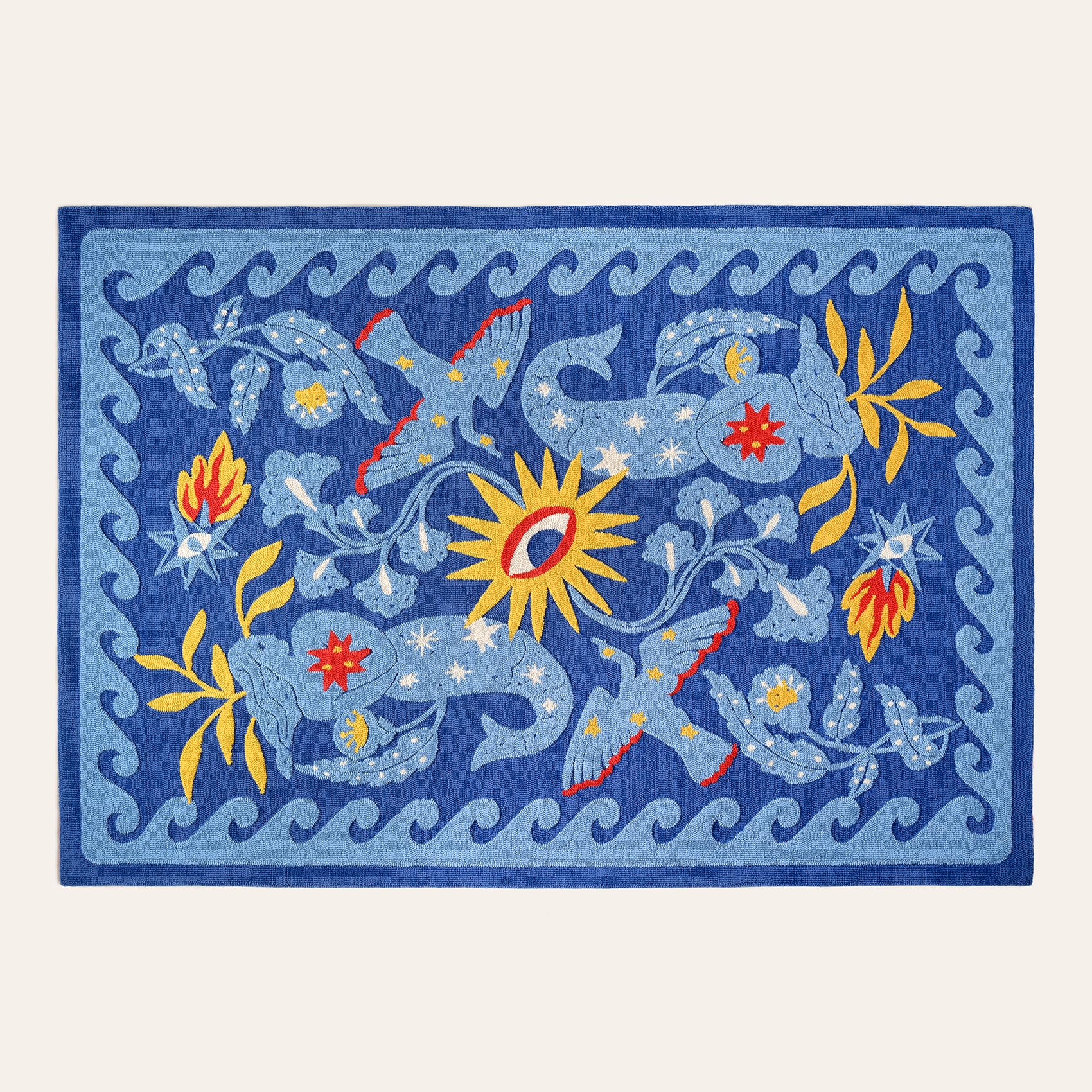 Laxıa Polyester Halı 160x230 Cm Mavi