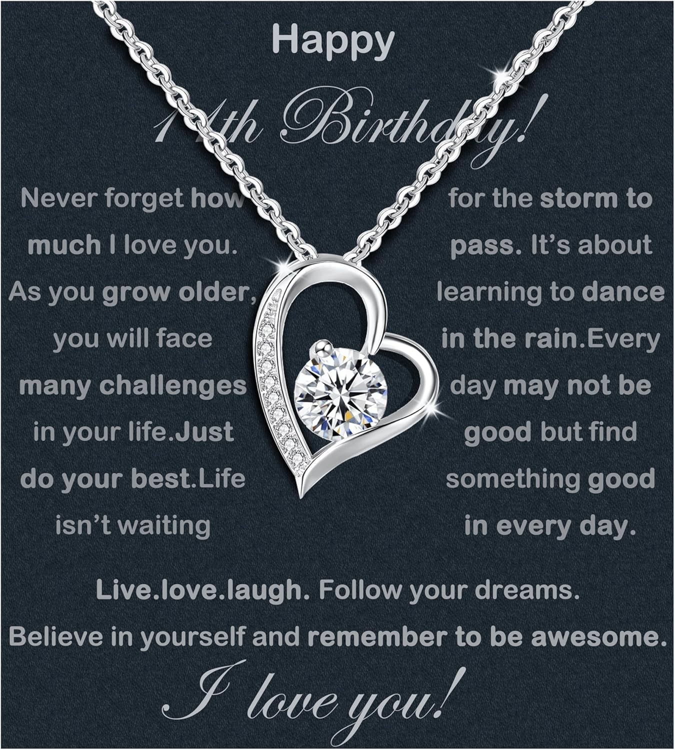 10 Birthday Gifts For Girls 925 Sterling Silver Necklace Gift Ideas 10th birthday decorations for girl Daughter Granddaughter Sister With Message Card &Gift Box