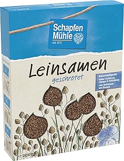 Schapfen Mühle Leinsamen geschrotet, 200 g Packung (Packung mit 10)