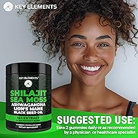 Vista 8 de Organic Shilajit Gummies with Sea Moss Gummies - Shilajit Supplement for Immune Support - Pure Himalayan Shilajit and Ashwagandha with Sea Moss and