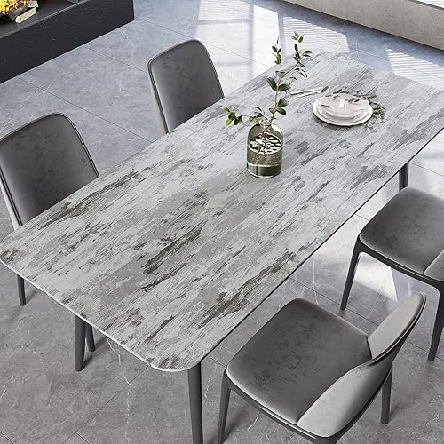 Miniatura 7 de VEELIKE Papel tapiz de yeso rústico para despegar y pegar, papel tapiz de concreto texturizado para baño, dormitorio, 15.7 x 118 pulgadas, papel de