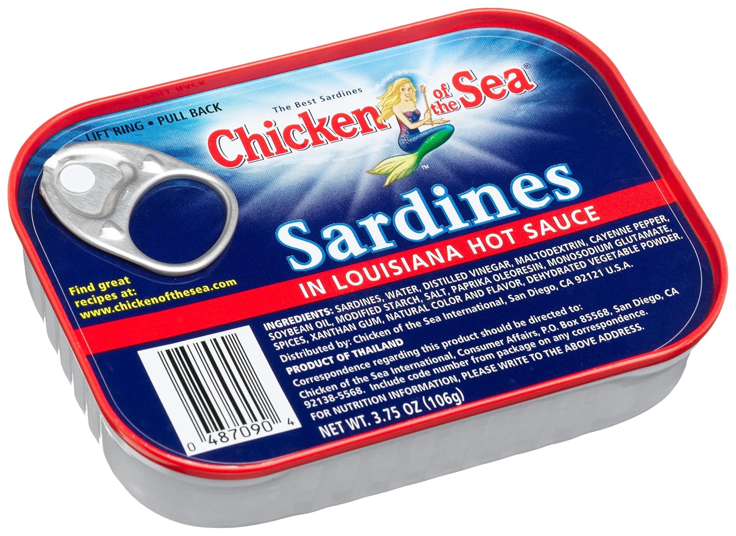 Chicken of the Sea Sardines Hot Sauce, 3.75 Ounce (Pack of
