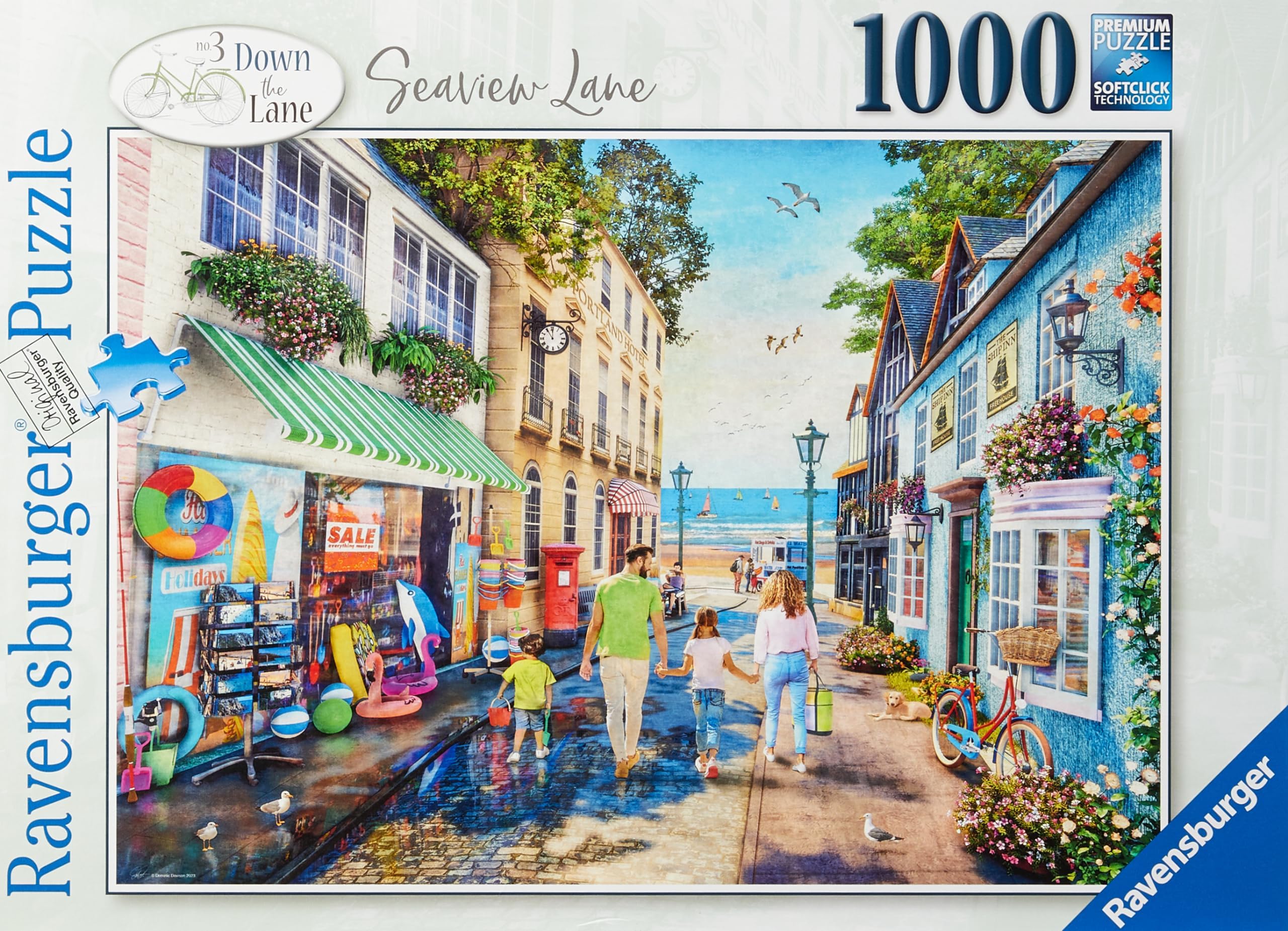 Ravensburger Down the Lane No.3 Seaview Lane 1000 Piece Jigsaw Puzzles for Adults and Kids Age 12 Years Up