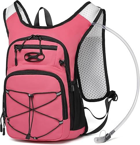 Miniatura 26 de Mochila de hidratación ligera Wotony con vejiga de agua de 2L O 3L para ciclismo, senderismo, rave - Mochila de agua para hombres y mujeres