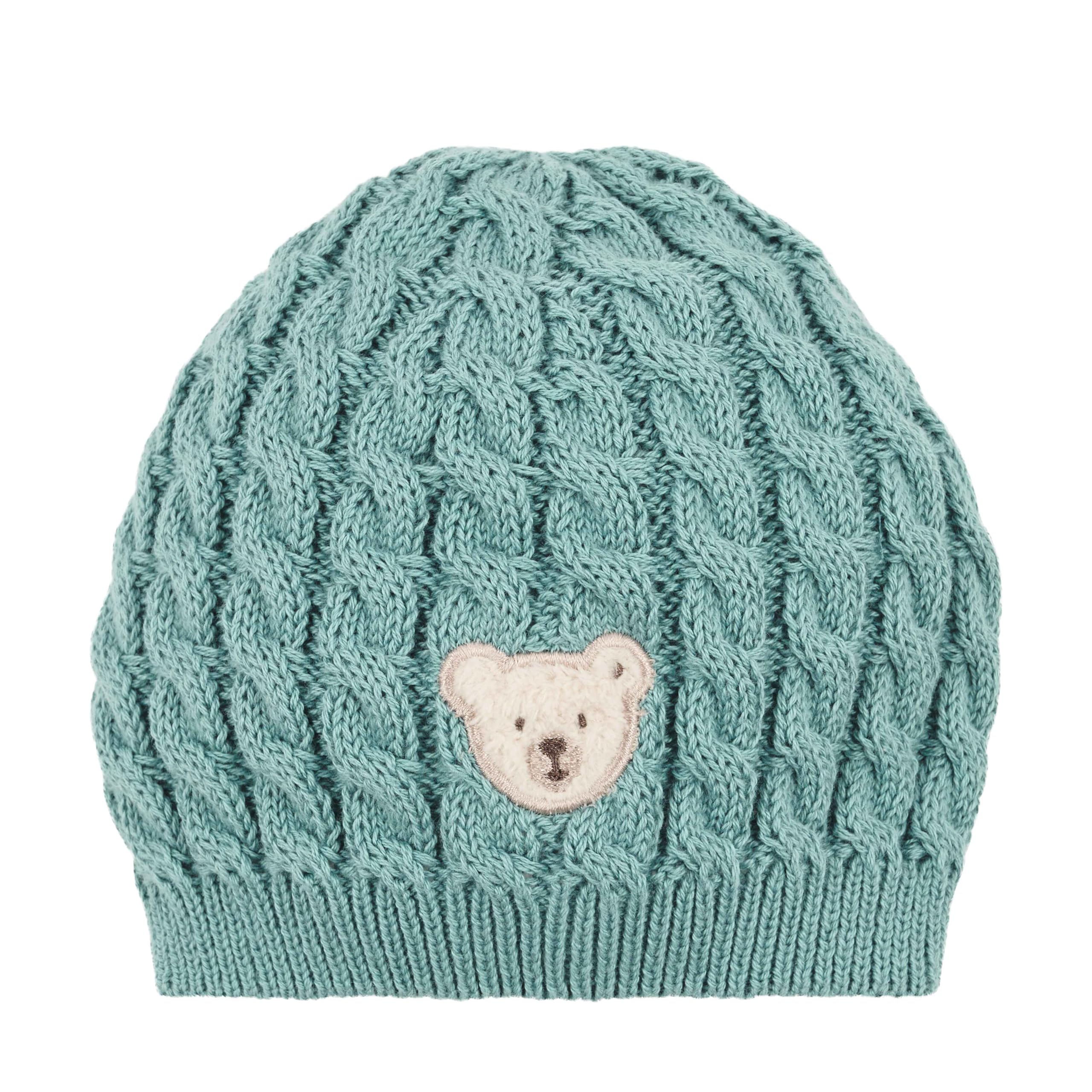 Steiff Beanie bonnet garçon de qualité supérieure avec finitions soignées