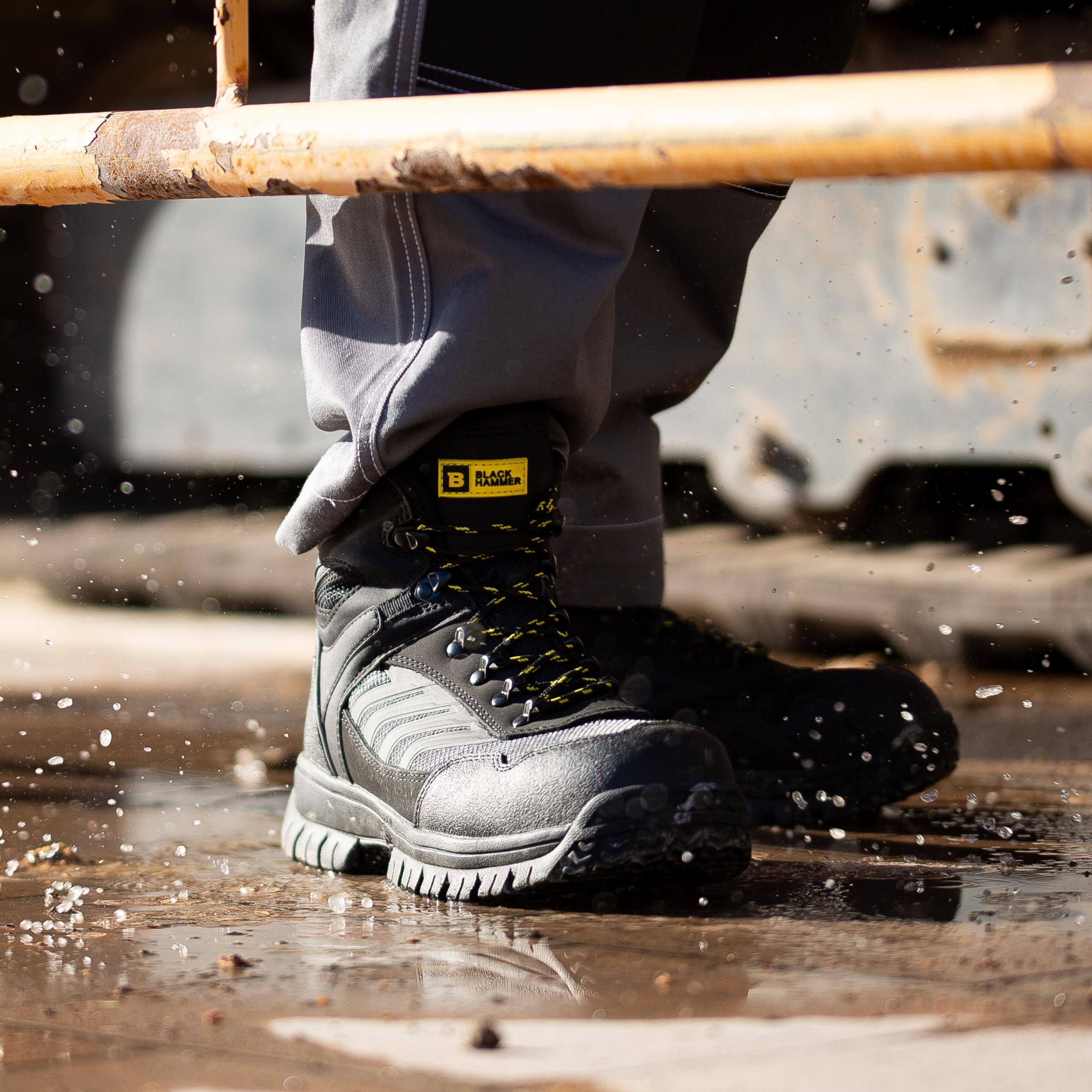 Botas Magnum Hombres Botas Tácticas BLACK HAMMER Con Puntera De Acero  Impermeables Y Ligeras, Negro Under Armour Valsetz