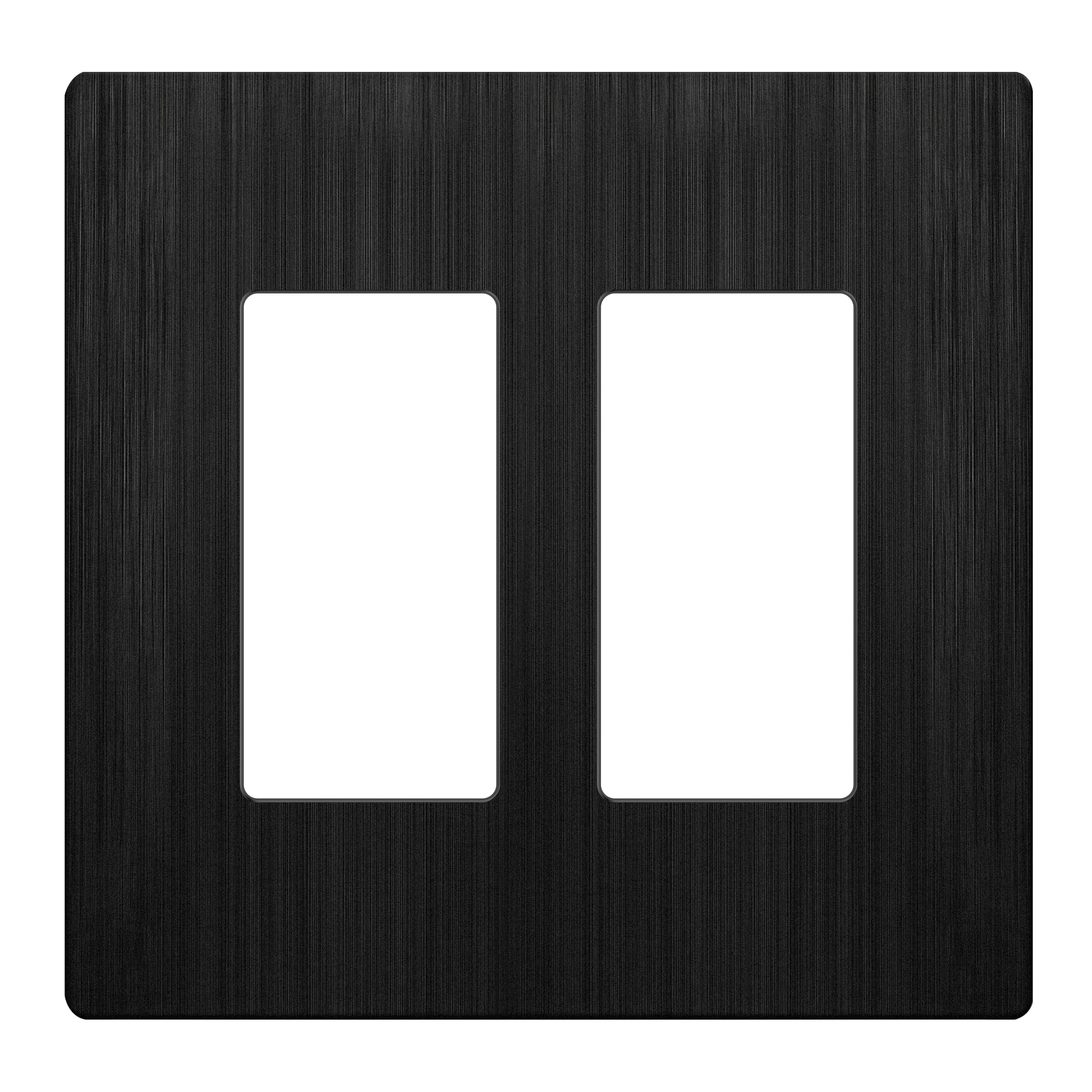 LIDER Brushed Finish Decorator Switch Cover, Screwless Wall Plate, Mid-Size 2-Gang 4.88" x 4.92", Unbreakable Polycarbonate Thermoplastic, UL Listed, LSWP-32M-BGD, Brushed Gold — view 20