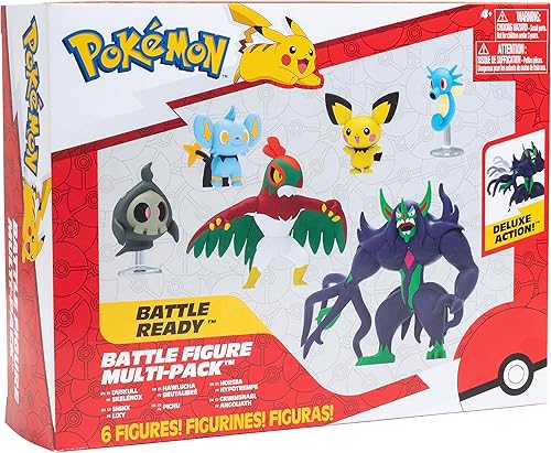 Miniatura 8 de Pokemon Battle Ready - Juego de figuras de acción de 4.5 pulgadas, 6 piezas, figuras escarlata y violeta de 2 pulgadas, con licencia oficial, regalo