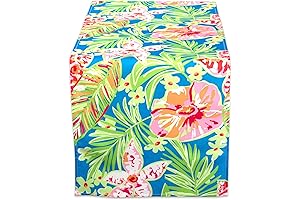 DII Summer Floral Table Runner: Outdoor Style at Your Fingertips