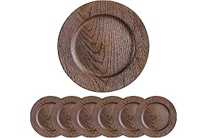 Wooden Plate Chargers for a Rustic Elegance