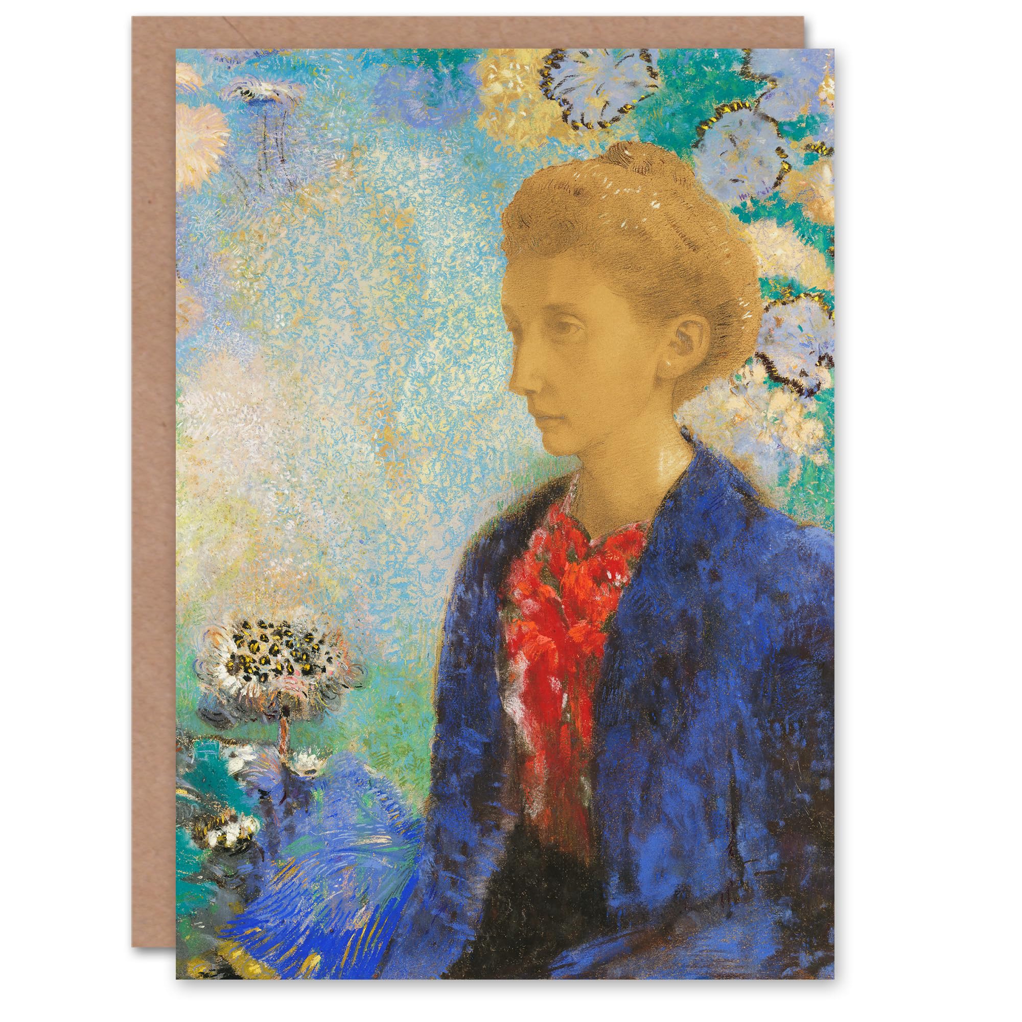 Artery8 Odilon Redon Art Card Baroness of Domecy Portrait