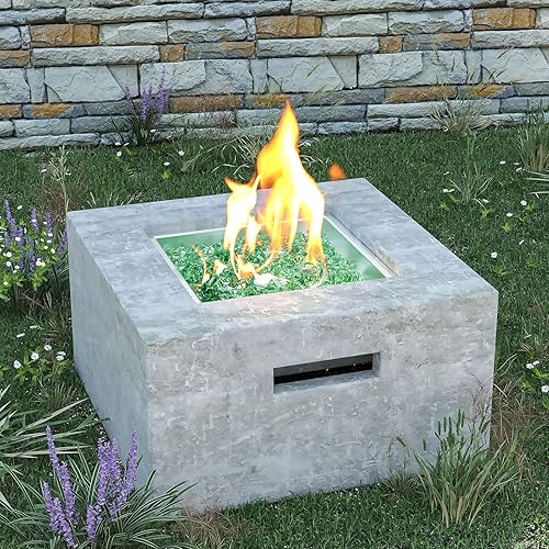 Miniatura 6 de GRISUN Vidrio de fuego verde esmeralda para hoguera, 10 libras, 12 pulgada, rocas de vidrio templado para chimenea natural o propano, seguro para