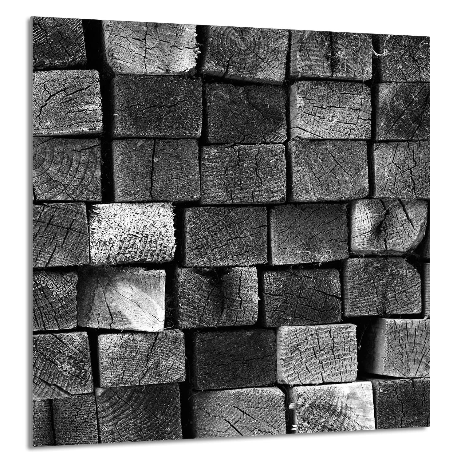 Szklany panel ochronny do kuchni Lacobel, szklana płyta ochronna na kuchenkę, 60x65 cm, szklana deska do krojenia, ochrona przed rozpryskiwaniem, uniwersalna, DREWNO