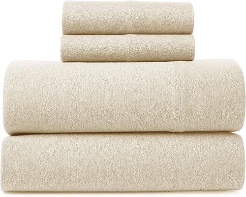 Road Trip America - Juego de sábanas de punto de jersey, juego de sábanas de algodón de 4 piezas, ropa de cama de punto elástico suave y acogedora