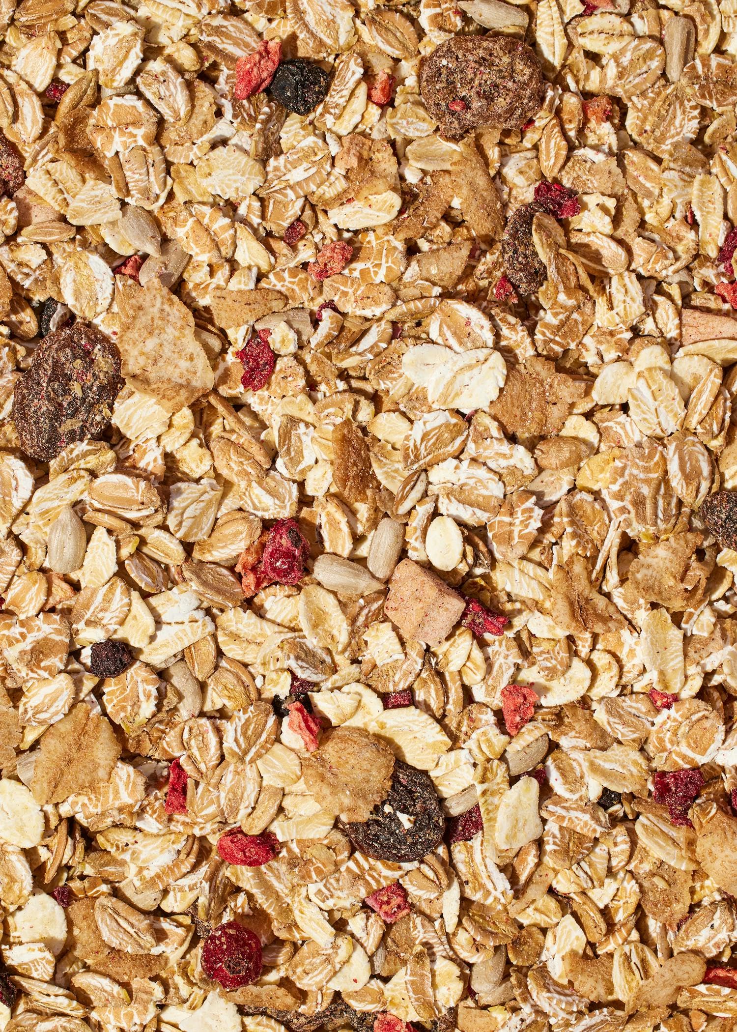 KoRo - Muesli aux fruits rouges avec flocons d'épeautre croustillants 6 x 1 kg - Baies séchées - Divers flocons de grains entiers - Sans sucre ajouté (contient du sucre naturellement présent)