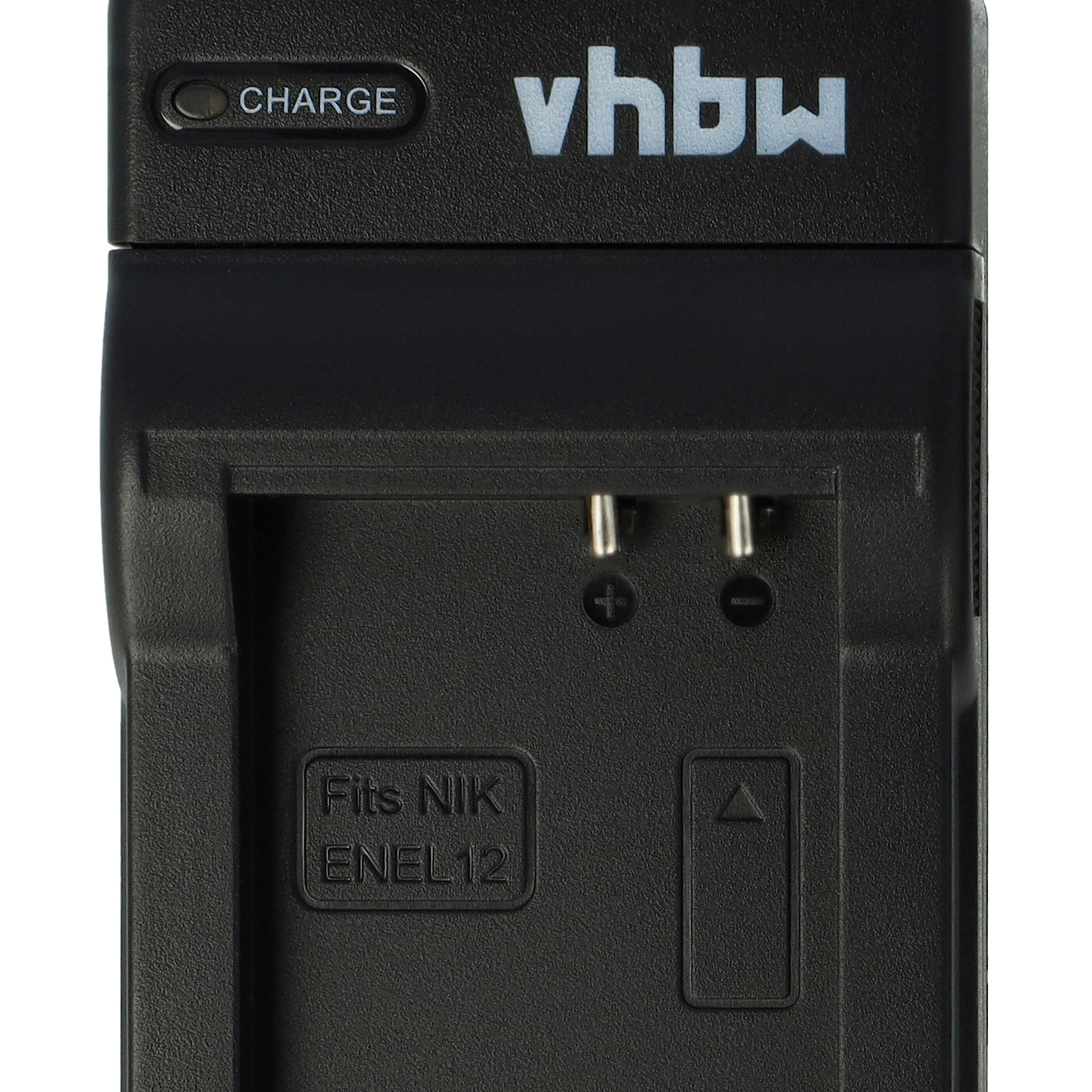 vhbw caricabatterie USB compatibile con Nikon CoolPix S9200, S9300, P300, P310, AW120, S9600 batterie di videocamera, reflex - Stazione di ricarica
