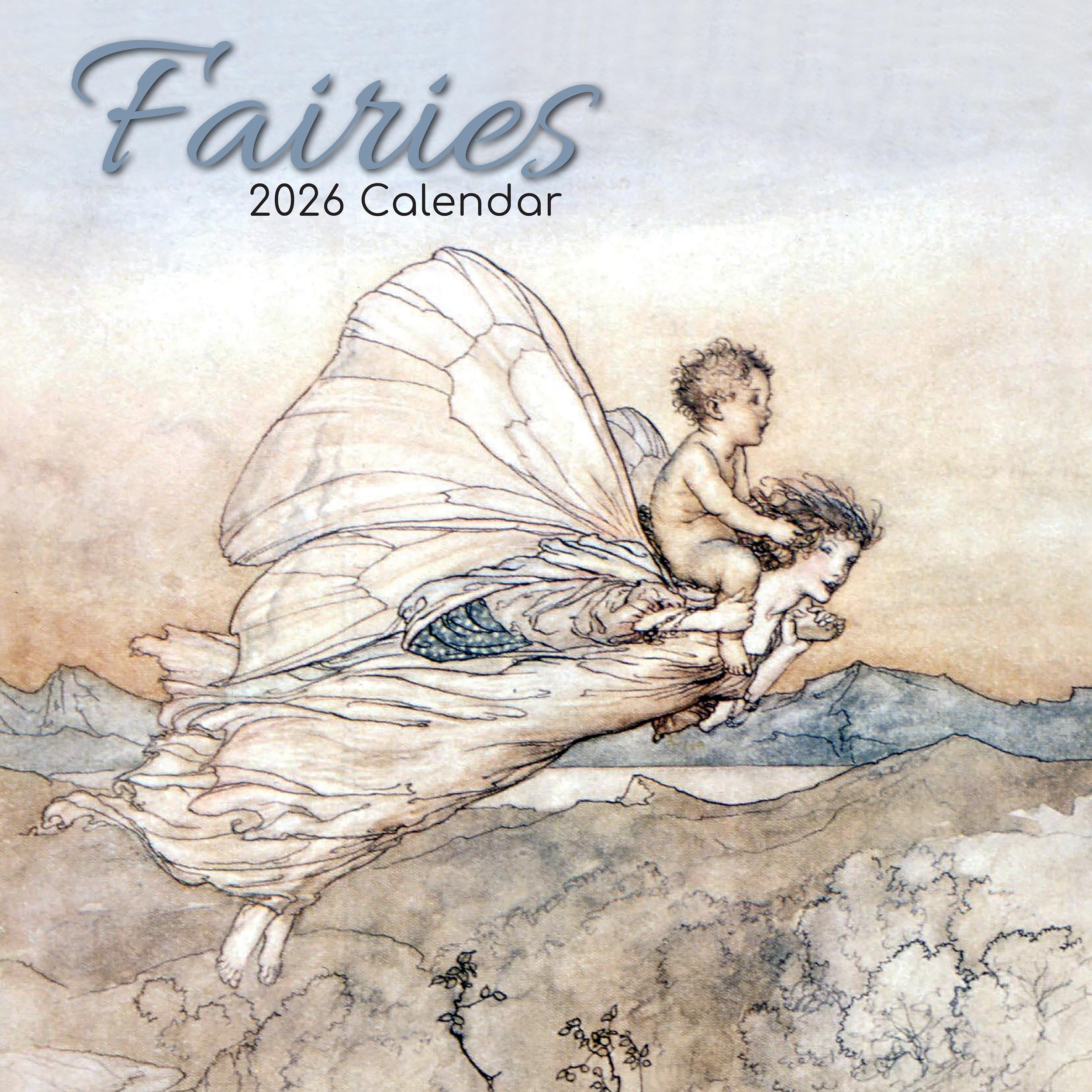 TGSC | Fairies 2026 Calendar 16 Month (Sept 2025-Dec 2026) Family Square Wall Calendar 2026 UK | Planner with Large Grid for Home or Office Organisation - Art 2026/2025 Calendar UK