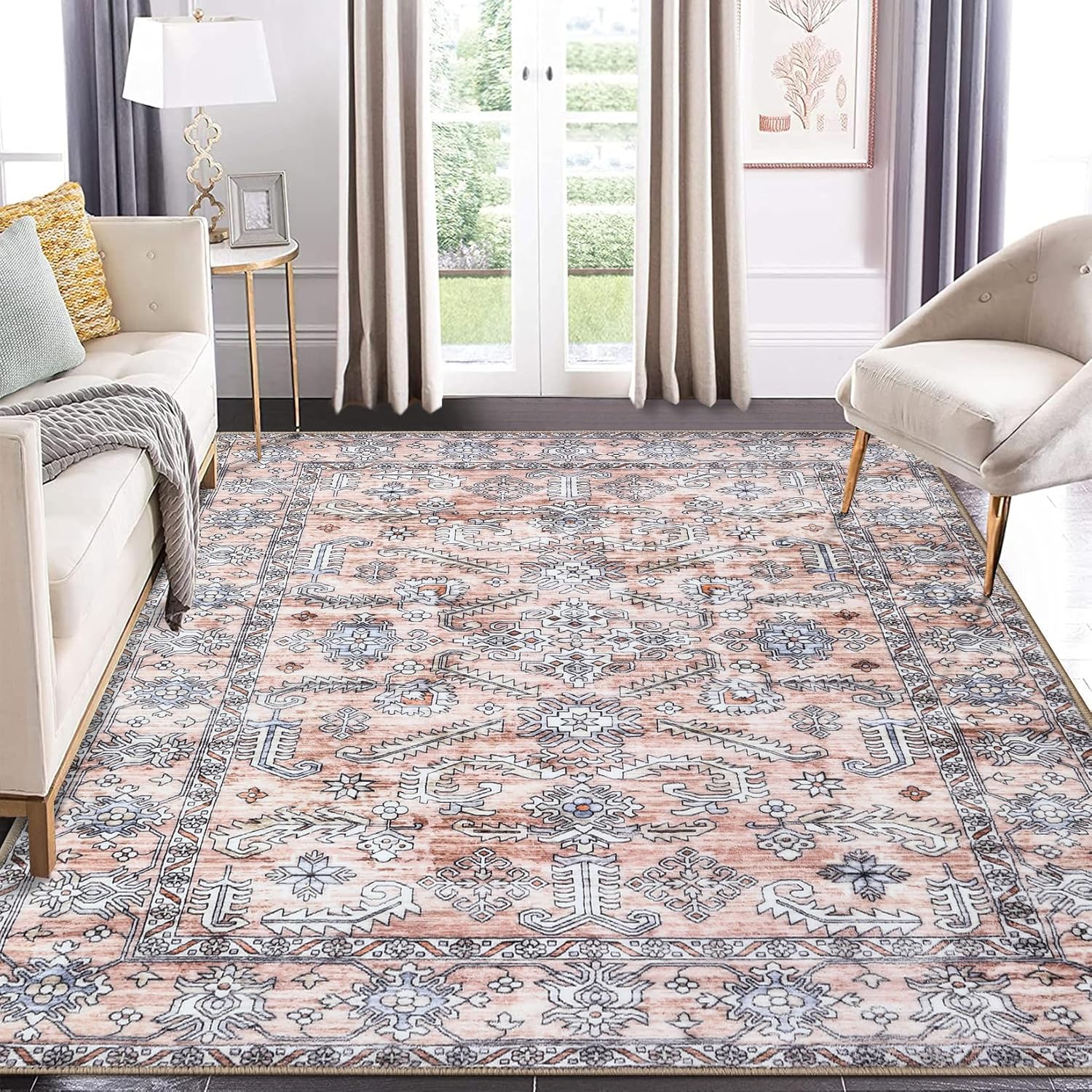 NANAN 8x10 NonShedding Area Rugs Easy to Clean Short Shag