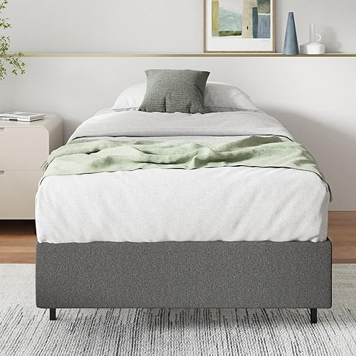 Miniatura 75 de Sommier inteligente de 7 pulgadas Zinus / base de colchón / estructura de acero fuerte / armado fácil requerido, Acero