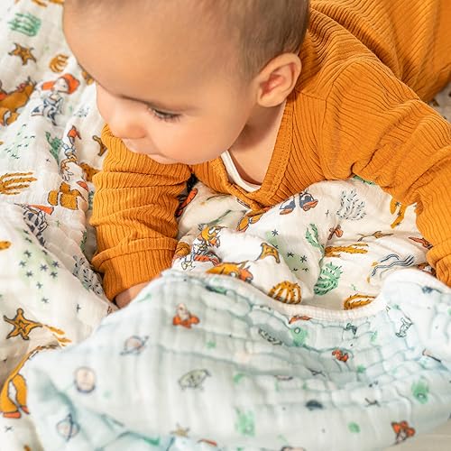 Miniatura 24 de aden + anais Essentials - Manta de muselina para bebé para niñas y niños, manta ligera ideal para guardería y cuna, regalo de ducha y registro