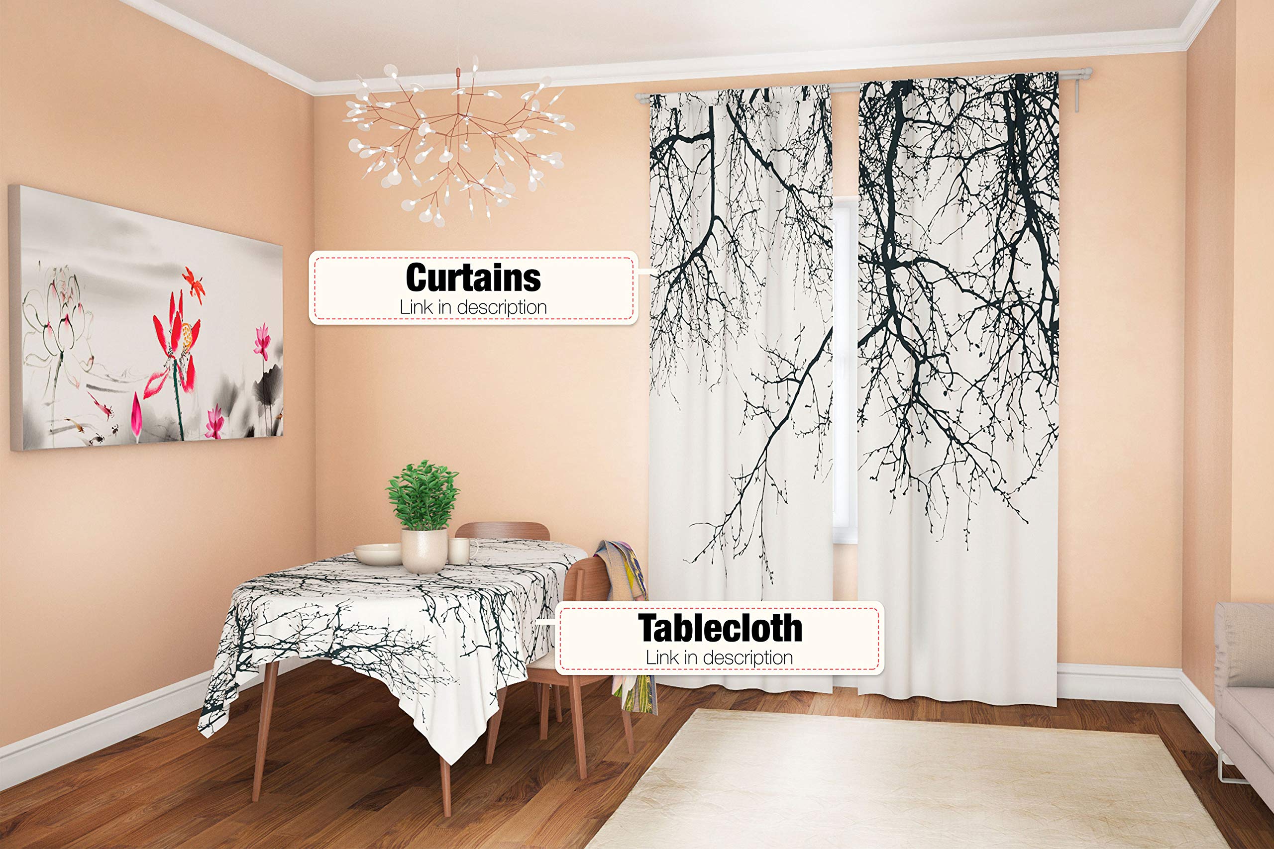 TOPICK Set di 2 tende in lino, altezza 145 x larghezza 140 cm, con passanti nascosti, per soggiorno, cucina, camera da letto, finestra, in voile, trasparente, stile rustico, moderno, naturale