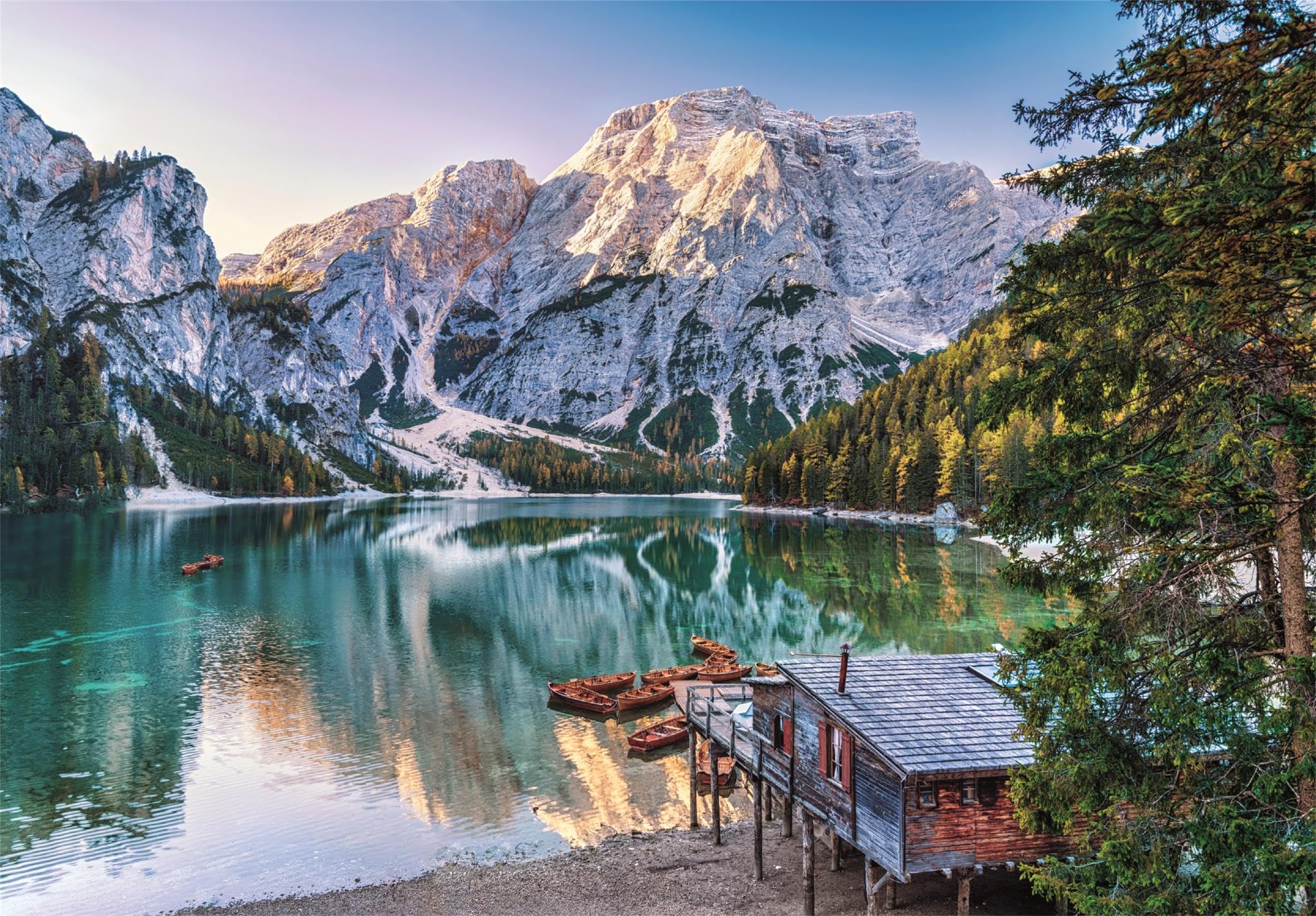 CLEMENTONIPUZZLE DLA DOROSŁYCH, PZL 1000 HQC EMERALD LAKE BRAIES 2025-COMP, MADE IN ITALY, 39934