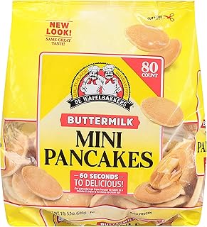 De Wafelbakkers, Mini Pancakes Buttermilk 60ct, 21.2 Ounce