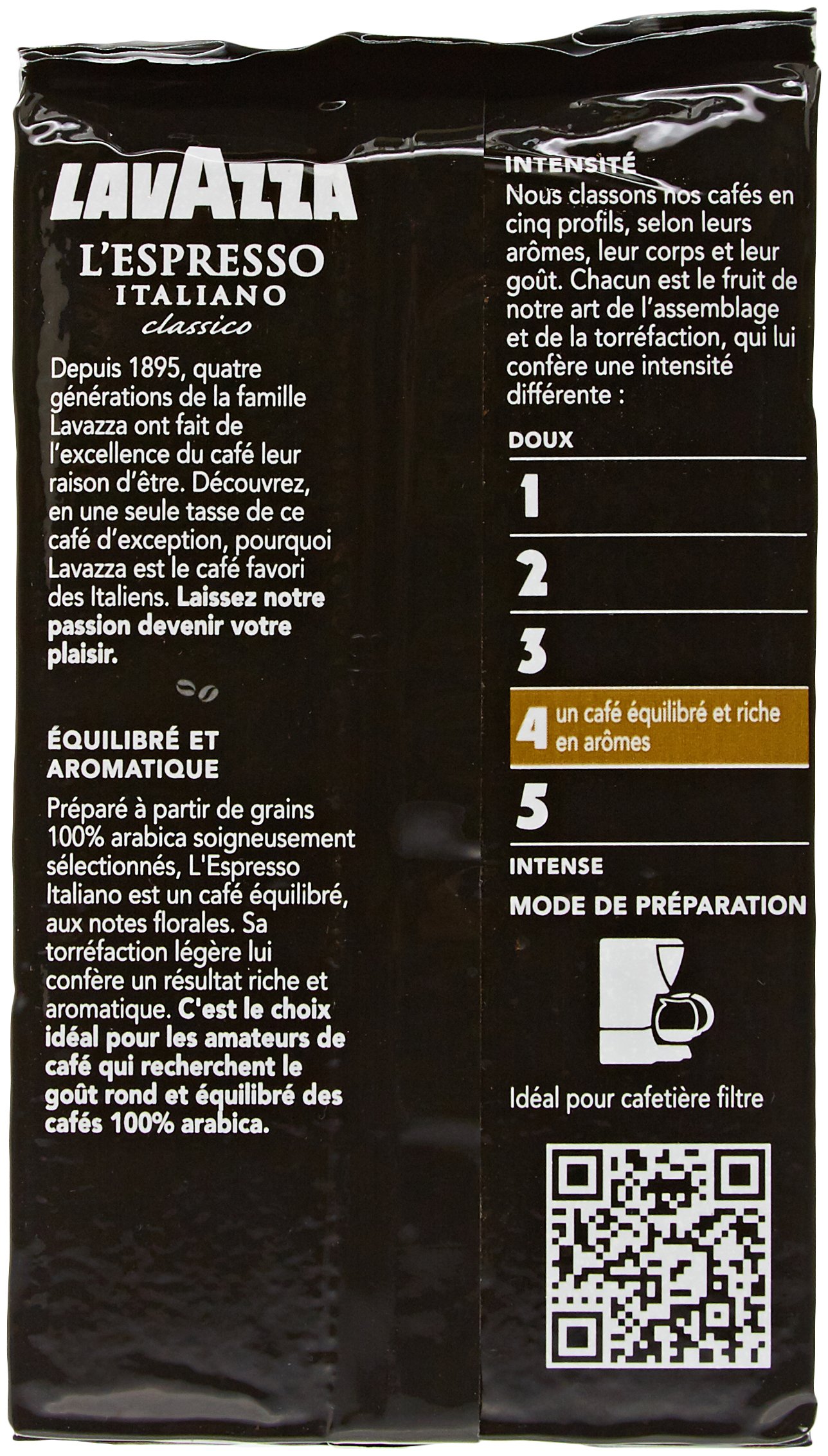 Lavazza mielona kawa espresso italiano 250 g - partia 10