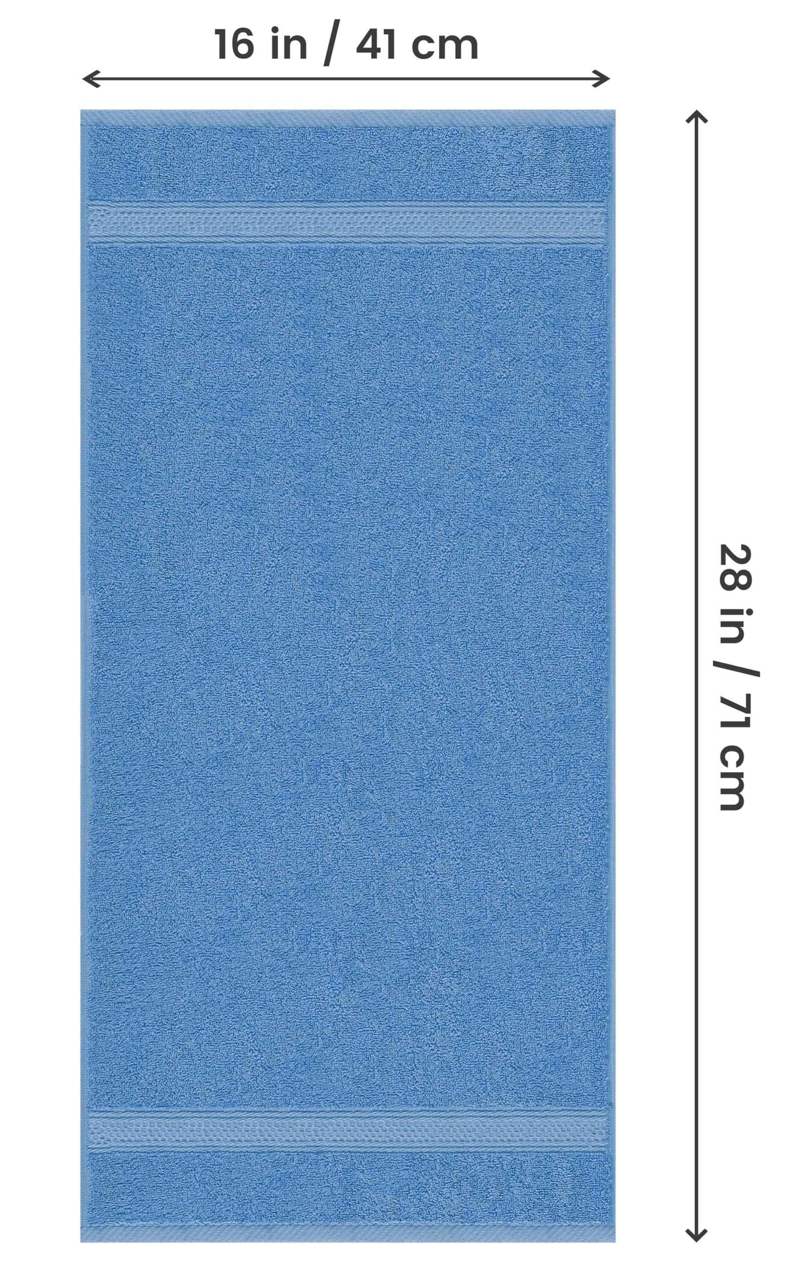 Utopia Towels - Set di Asciugamani Mani (6 Pezzi, 41x 71 cm) - 100% Cotone - Perfezionare per Hotel & Spa - Massima Morbidezza e assorbenza da Parte di (Blu elettrico)