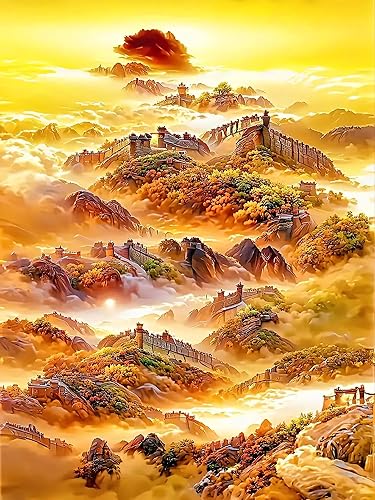 Lunyloer Pintura de diamantes, kits de pintura de diamantes 5D para adultos principiantes, pintura de puntos de diamante de taladro completo,