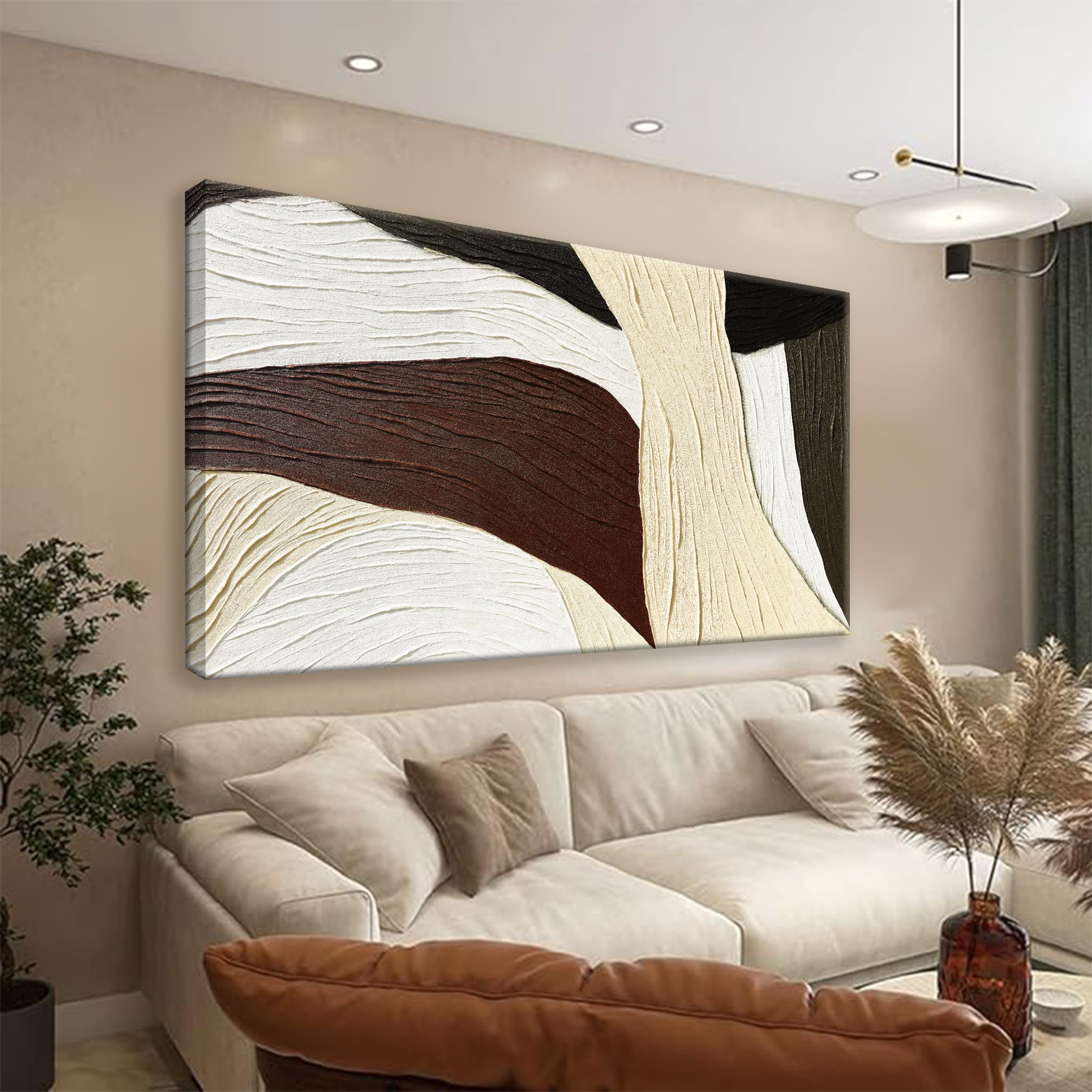 Tsomzxng Multicolor Wall Art Large Abstract Wall Art Geometric Line Block Canvas Art Wall Decor Painting Artwork Canvas Simple Picture Decorations For