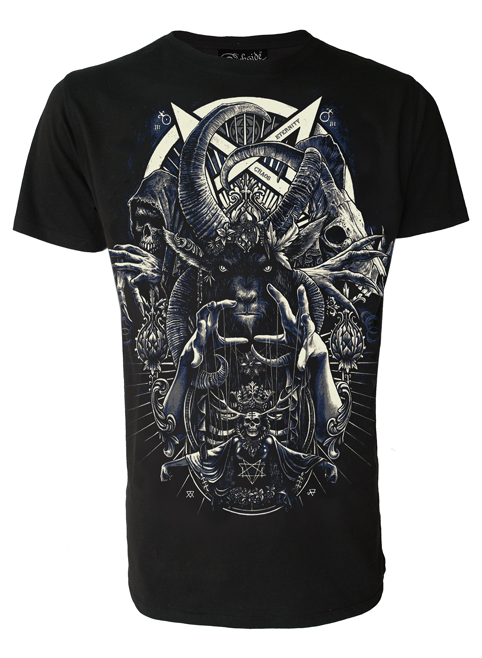 Cult Genuine Darkside Mens T Shirt Occult Nu Goth Satanic Gothic Alternative Clothing Black