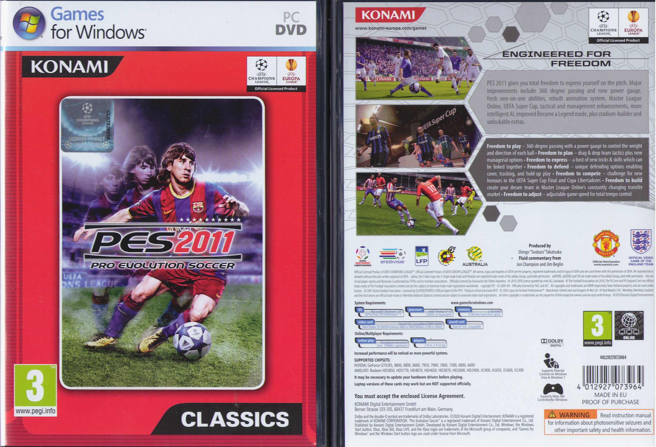 PRO EVOLUTION SOCCER PES 2011 PC (輸入版)