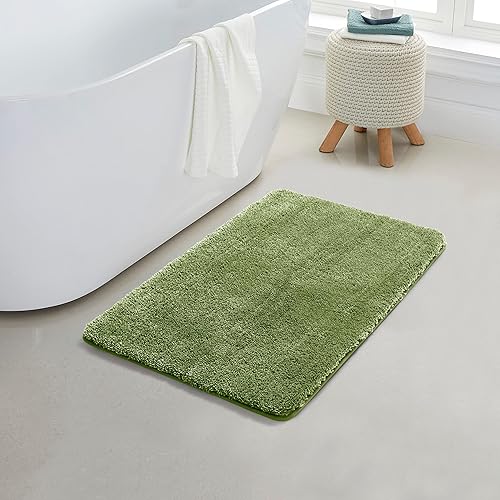 Miniatura 73 de YHF - Alfombras de baño de 20 x 32 pulgadas, extra gruesas y suaves, de microfibra peluda, lavables a máquina, alfombras de baño absorbentes, tapete