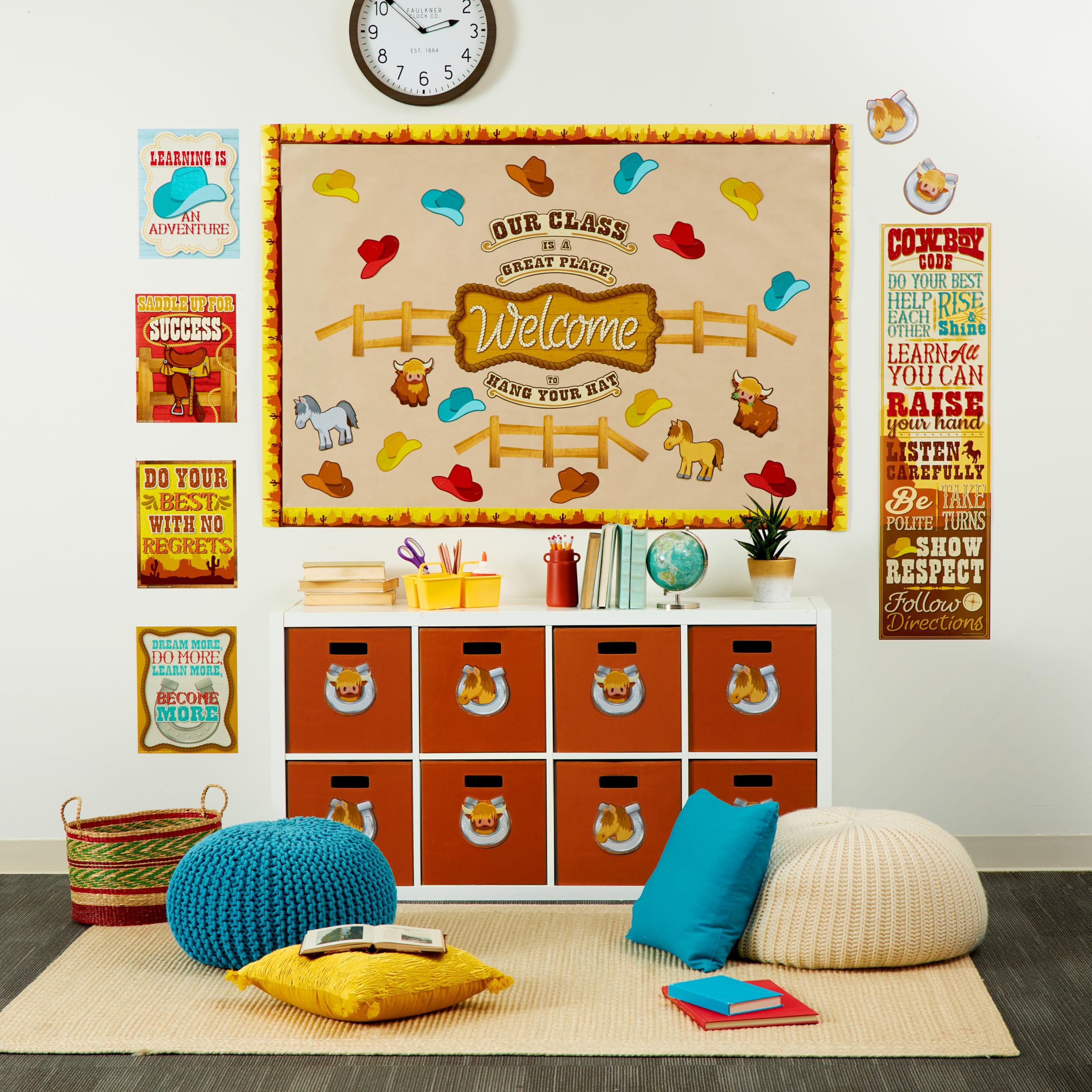 Eureka 847856 Wild Wild Classroom Mini-Geburtstags-Pinnwand-Set für Lehrer und Klassenzimmer, Mehrfarbig, 27 Stück