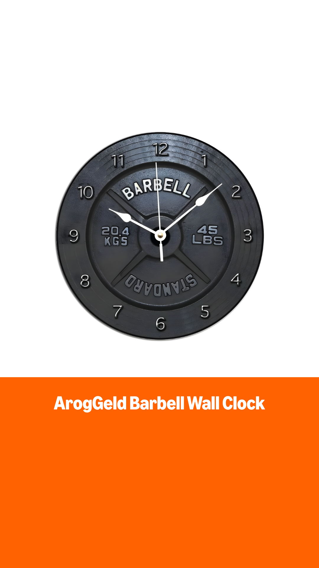 Reloj de pared rústico de madera 12 pulg silencioso vintage miniatura 6