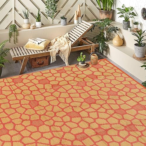 Boulder Bee Alfombras de exterior Alfombra de paja de plástico Alfombras impermeables para acampar al aire libre Alfombra de picnic de secado