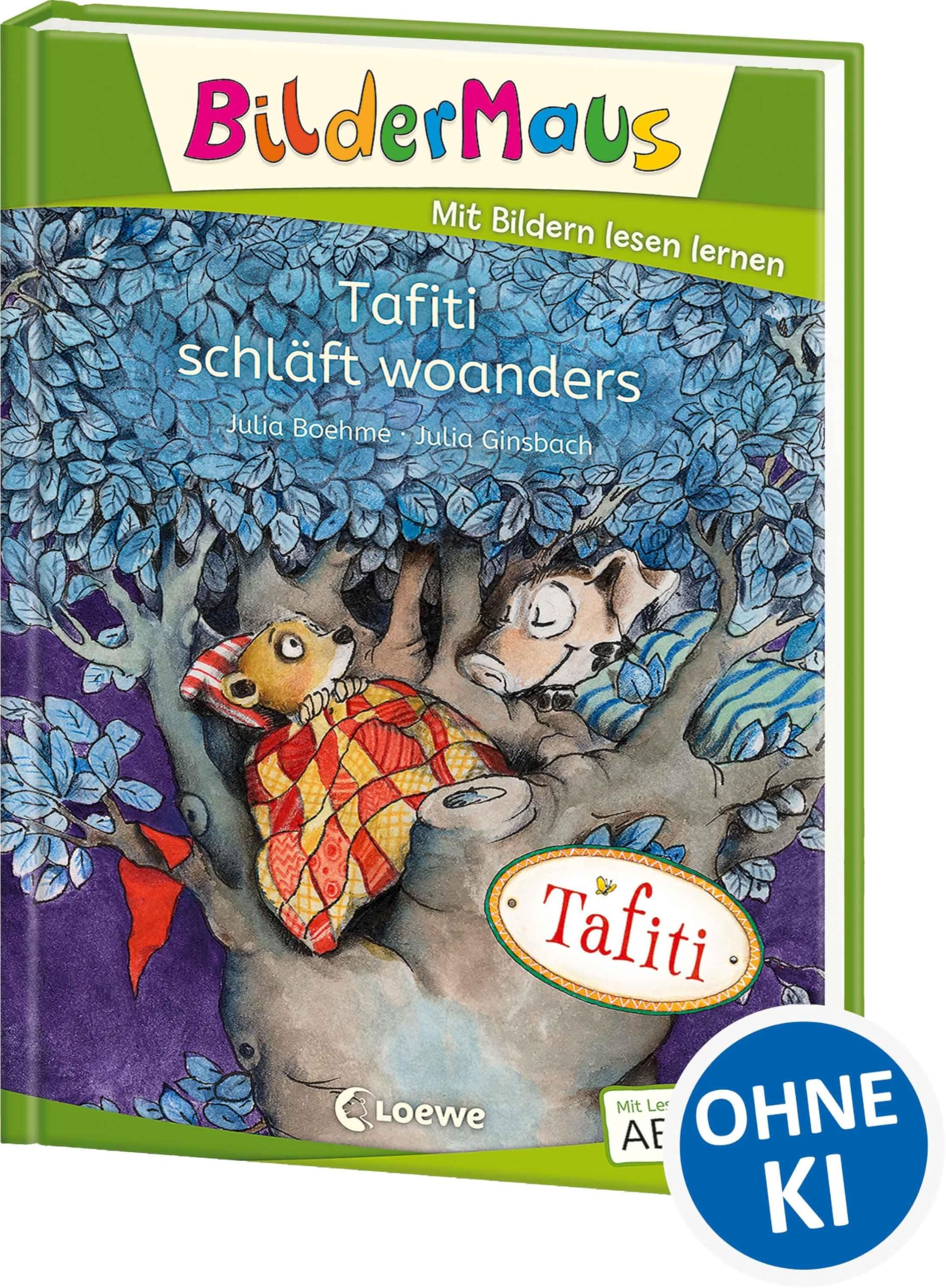 Bildermaus - Tafiti schläft woanders: Mit Bildern lesen lernen - Ideal für die Vorschule und Leseanfänger ab 5 Jahren - Mit Leselernschrift ABeZeh