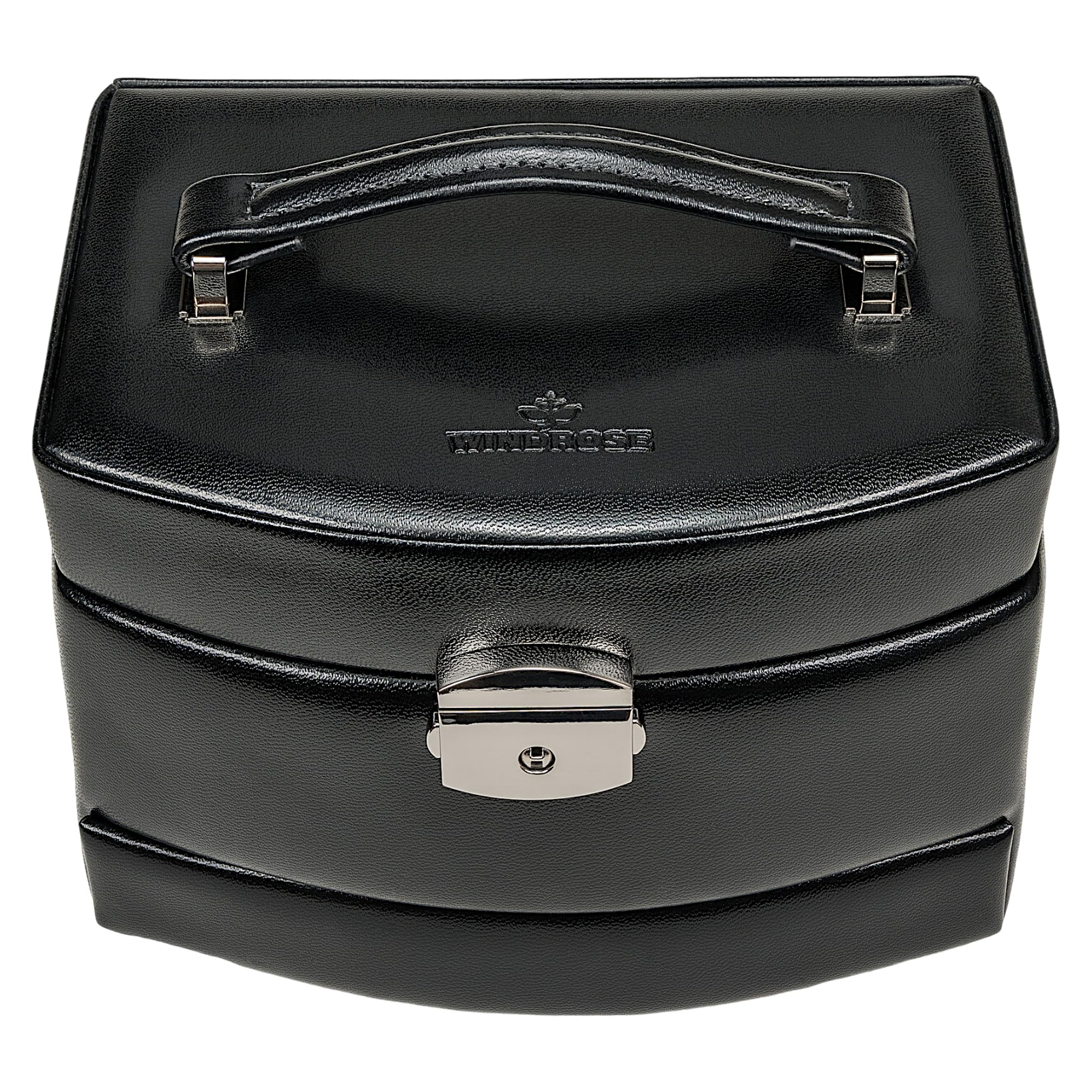 Windrose Merino Moda Jewellery Box Automatic Black