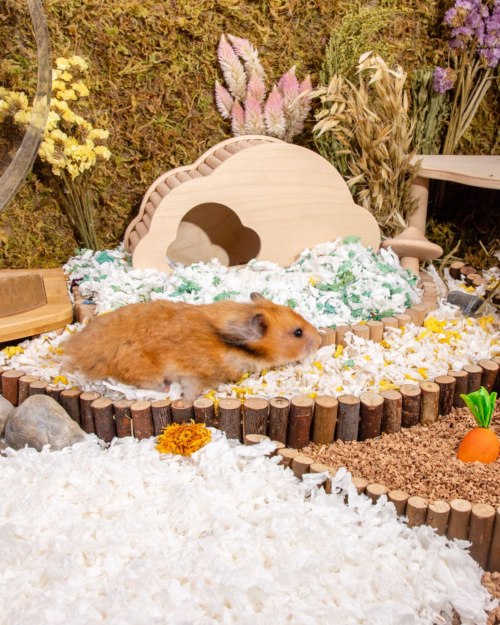 Niteangel Litière pour hamsters, hamsters nains, gerbilles, souris, dègues, rats, lapins, cochons d'Inde, chinchillas, hérissons ou autres petits animaux domestiques (36 litres – literie en papier