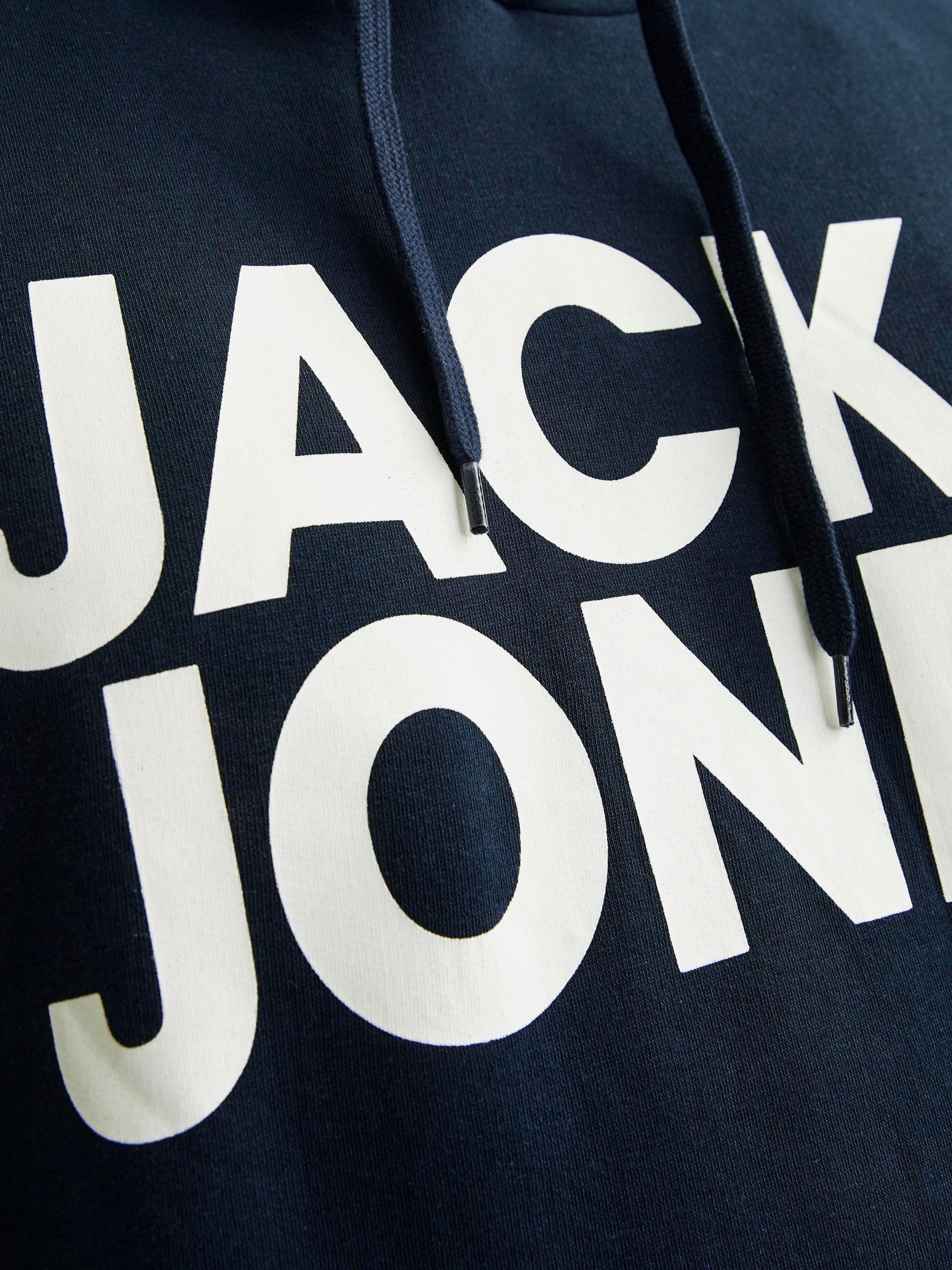 JACK & JONES Felpa con Cappuccio Maglione Copricapo Basic Taglie Grandi