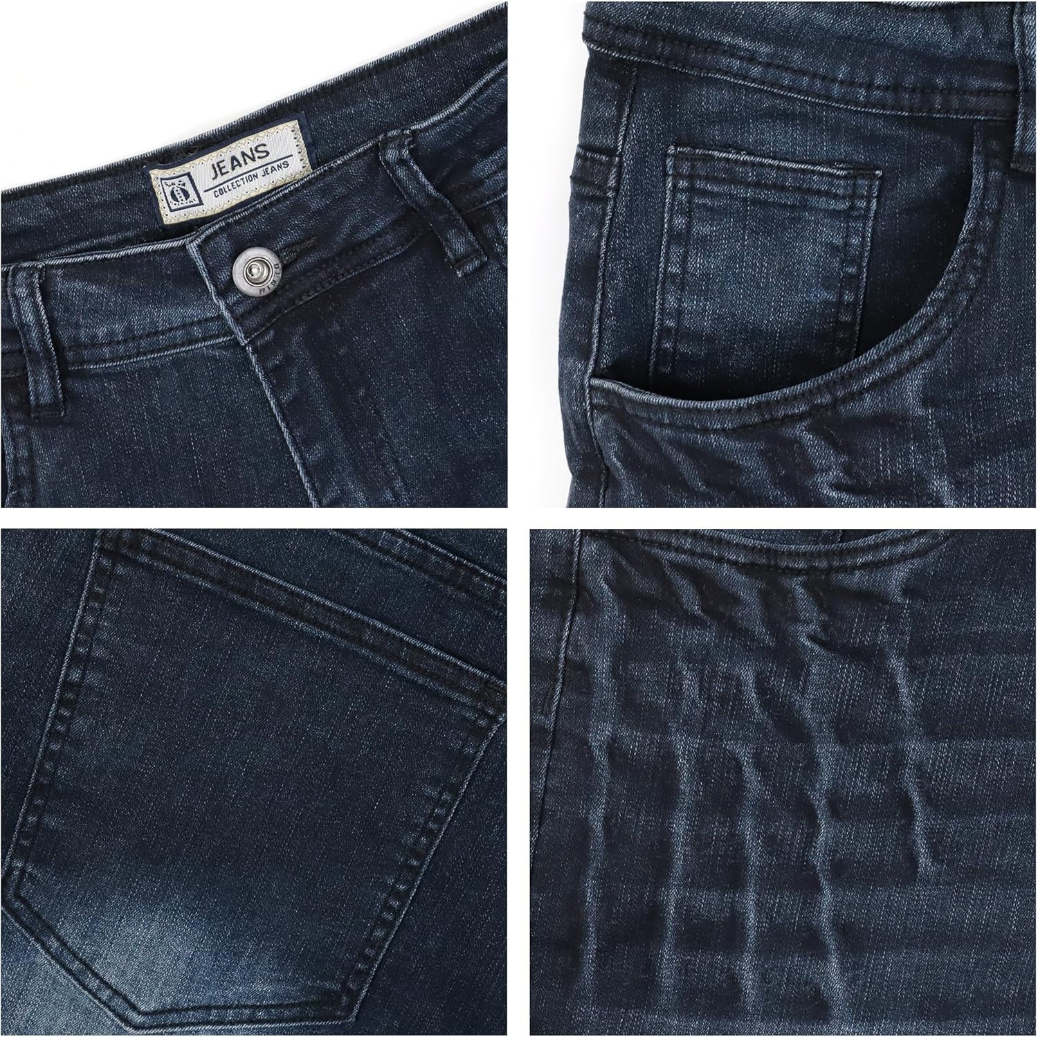 Ripped Jeans Men Barrel Relaxed Fit Baggy Jeans for Mens y2k Long Trousers Loose Wide Leg Denim Pants for Boyfriend