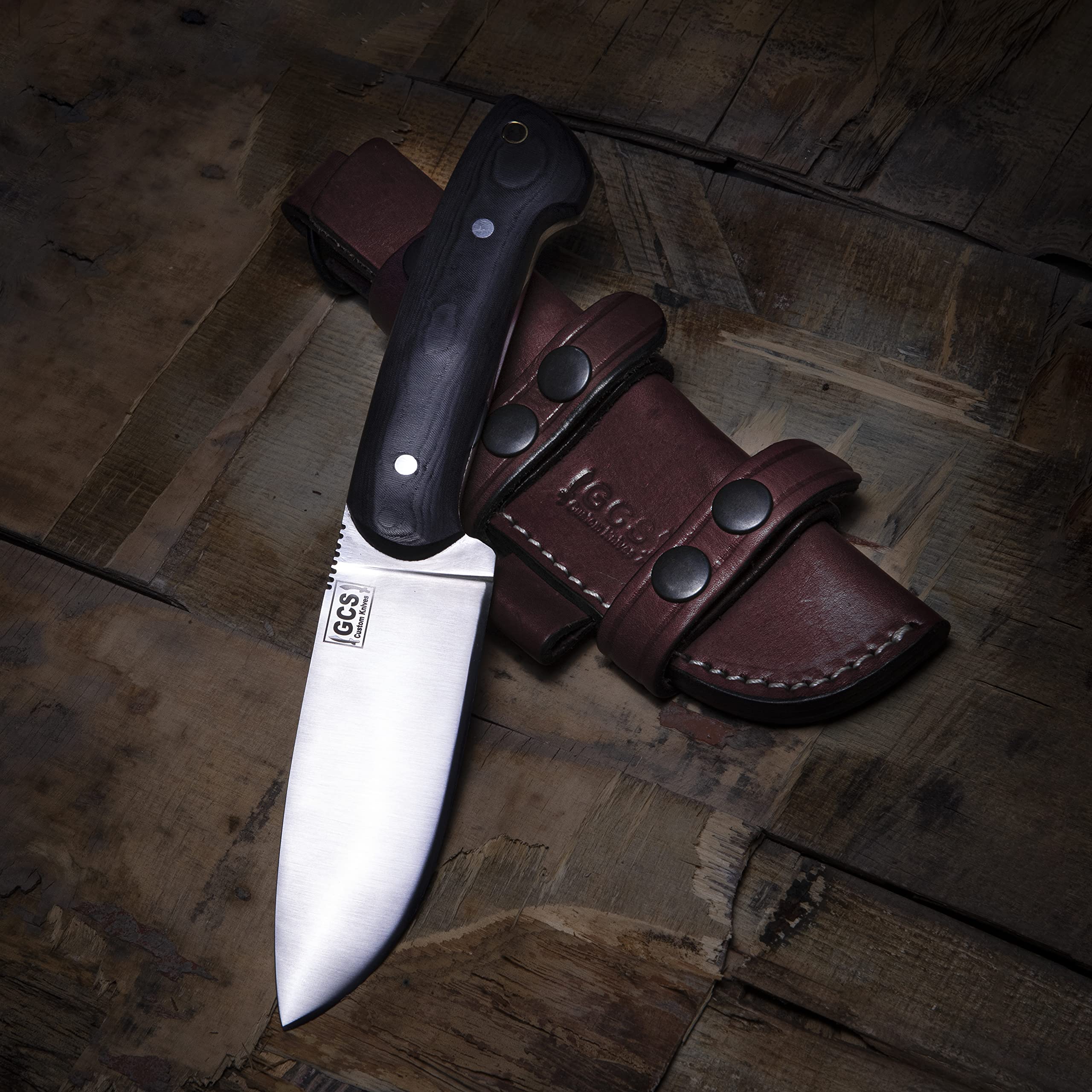 GCS Handmade Micarta Handle D2 Tool Steel Tactical knife Hunting Knife