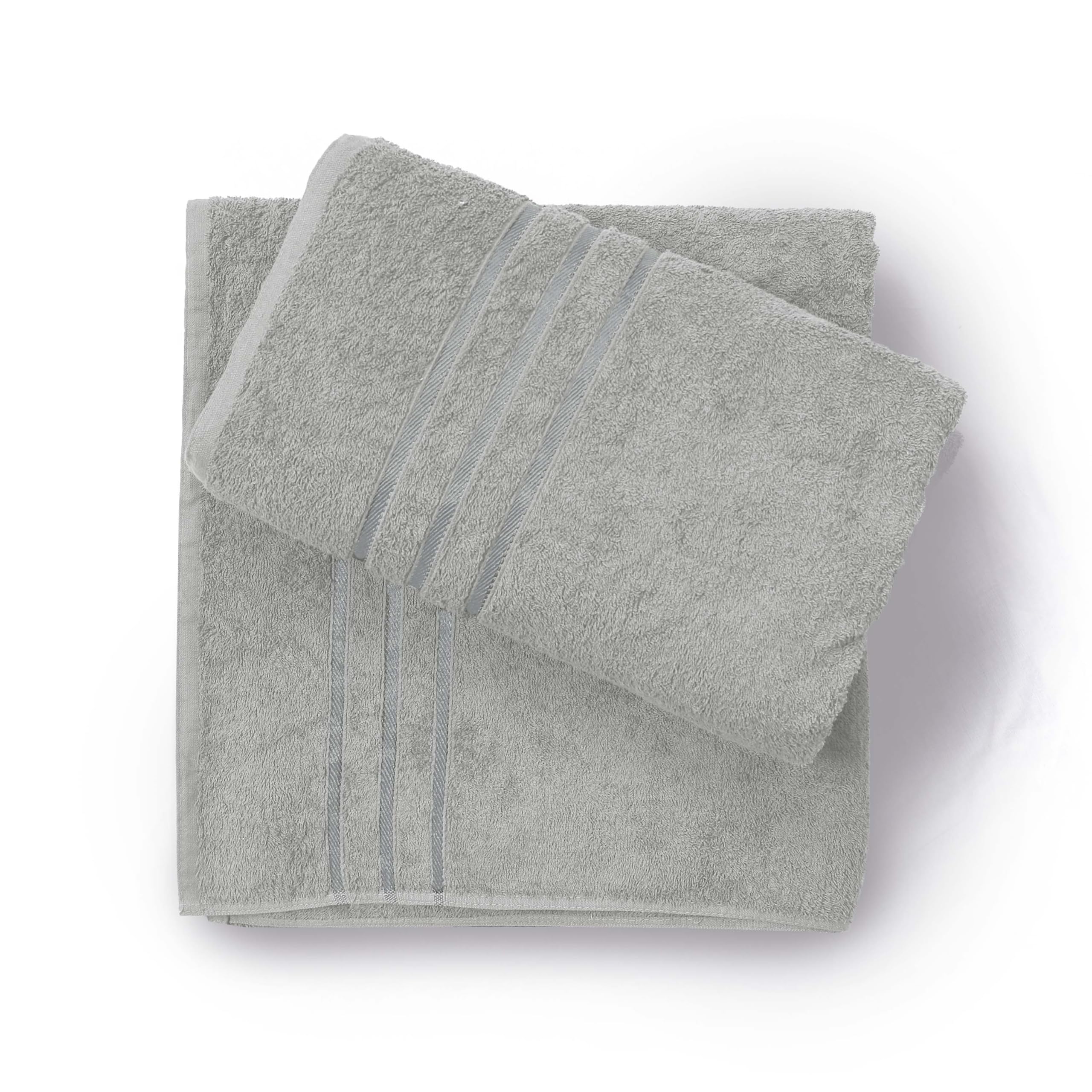 Hadi London Bath Sheets Large Bath Towels 2 Pack Egyptian Cotton Super Soft Hotel Quality Highly Absorbent Jumbo Bath Sheet Towel 75 x 140 cm (SILVER)