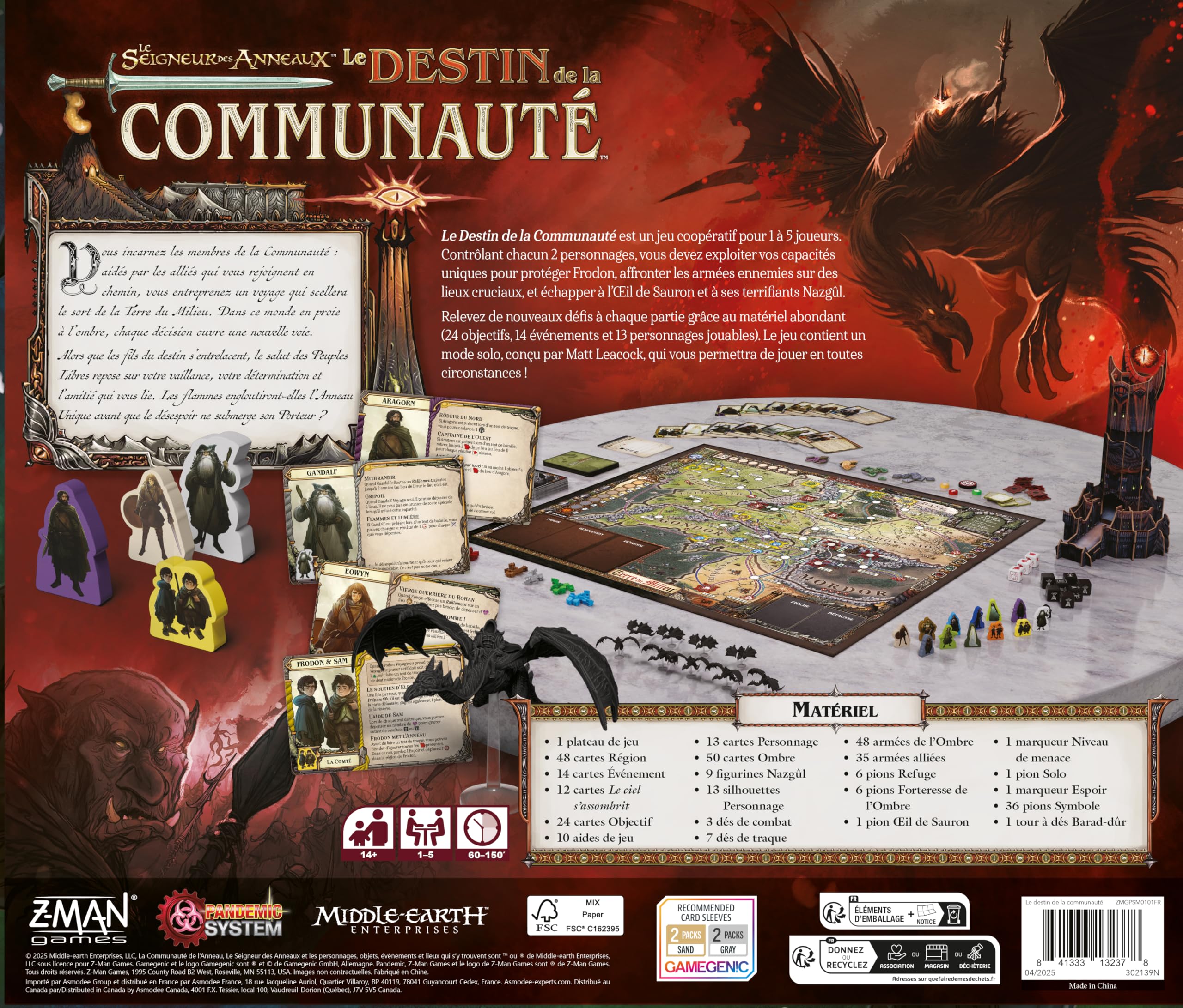 Asmodee - Le Seigneur des Anneaux : Le Destin de la Communauté
