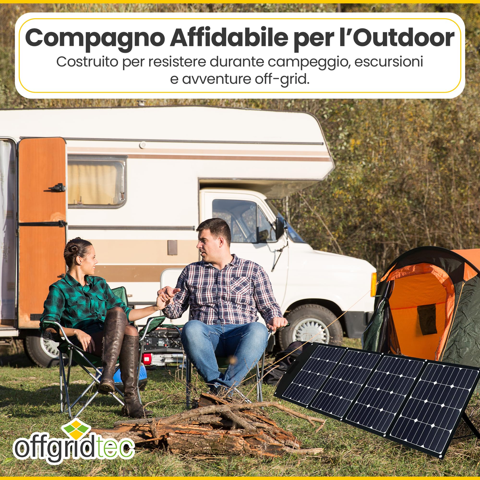 Offgridtec FSP-2 180W pannello solare pieghevole con celle Sunpower backcontact ad alta efficienza senza regolatore di carica con pratico manico per trasporto e vano per cavi. per campeggio caravan